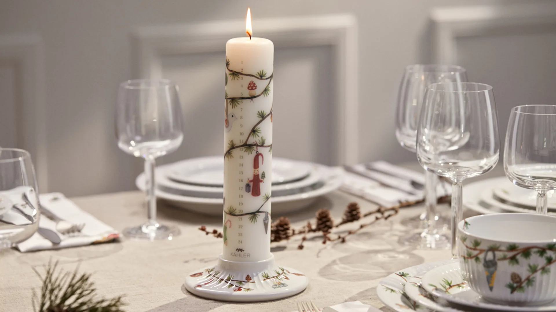 Świeca adwentowa Hammershøi Christmas Ø5 cm, 2023 Kähler