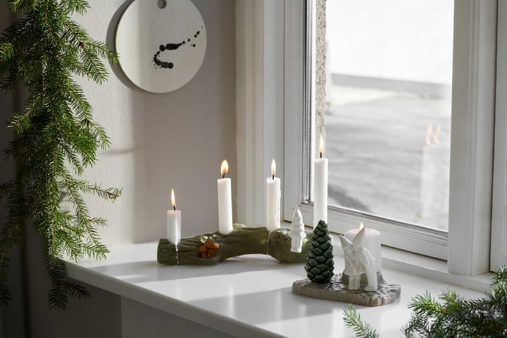 Świecznik adwentowy Christmas Tales grzyby, Zielony Kähler