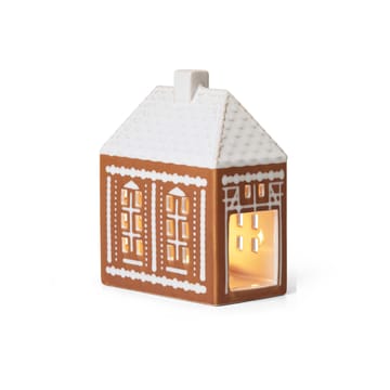 Świecznik domek z piernika medium 15 cm - Brązowy - Kähler
