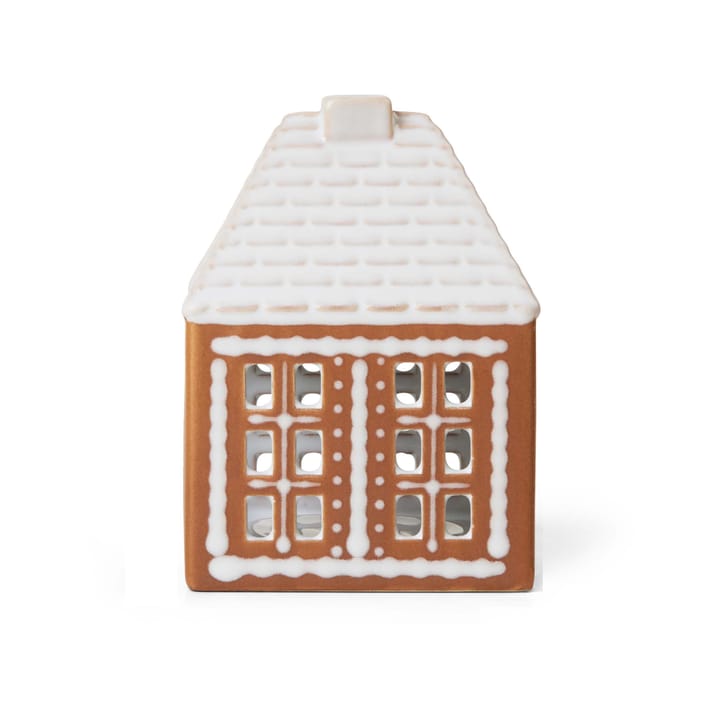 Świecznik domek z piernika small 11 cm, Brązowy Kähler
