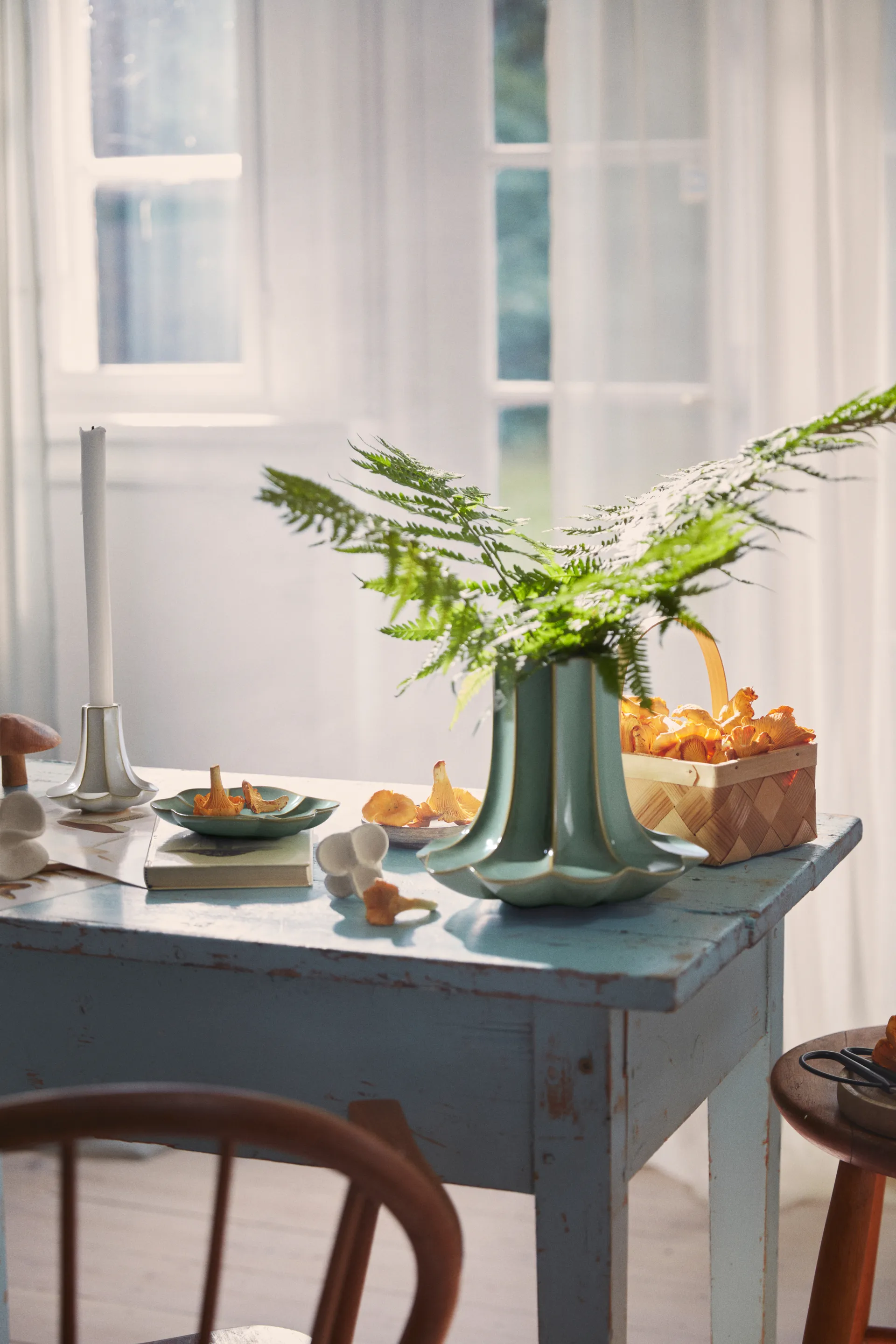 Świecznik Kantarell, Piasek, 10 cm Kähler