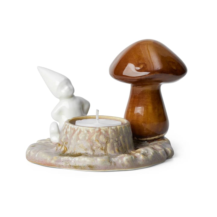 Świecznik na tealight Christmas Tales grzyby, Biały Kähler
