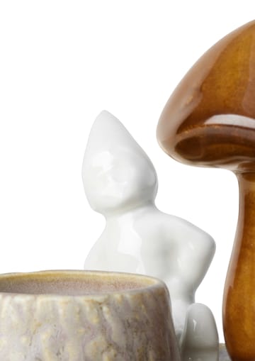 Świecznik na tealight Christmas Tales grzyby - Biały - Kähler