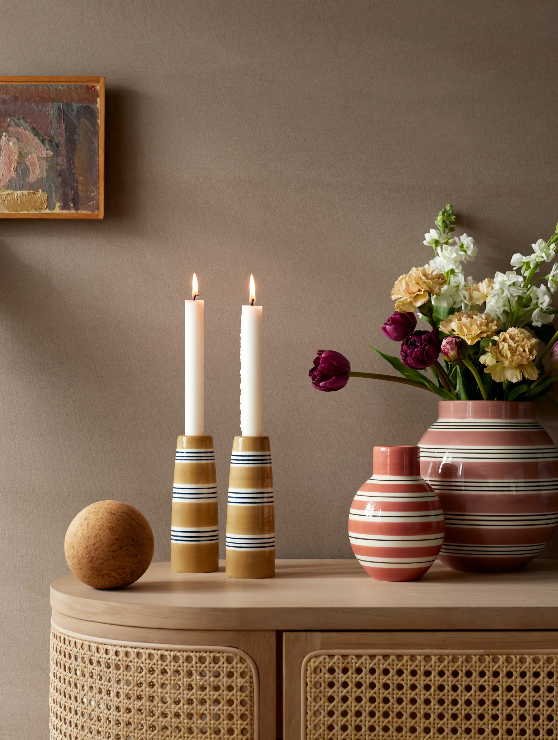 Świecznik Omaggio Nuovo 16 cm, Ochra Kähler