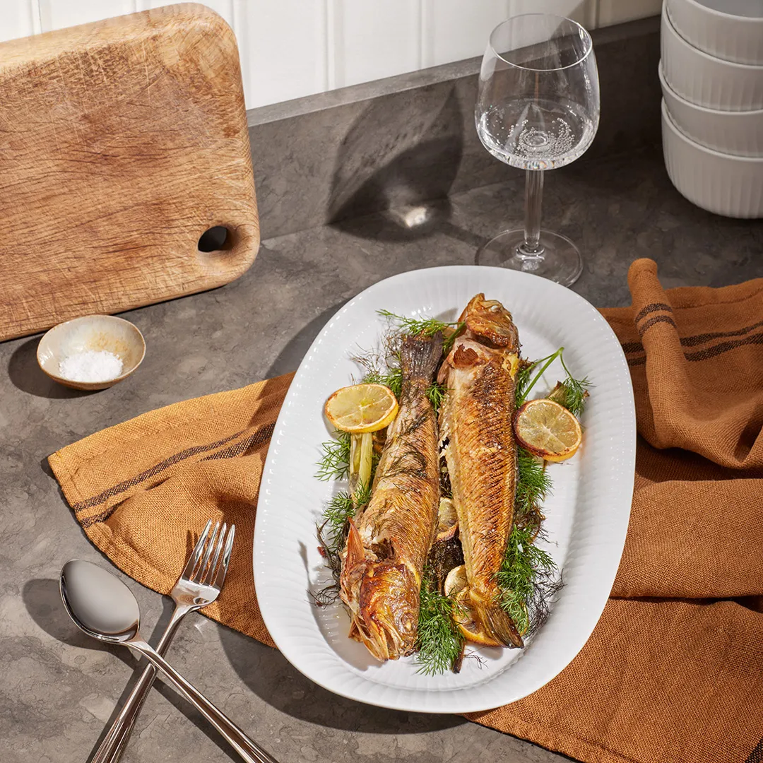 Taca do serwowania Hammershøi, owalna 40x22,5 cm, Biały Kähler