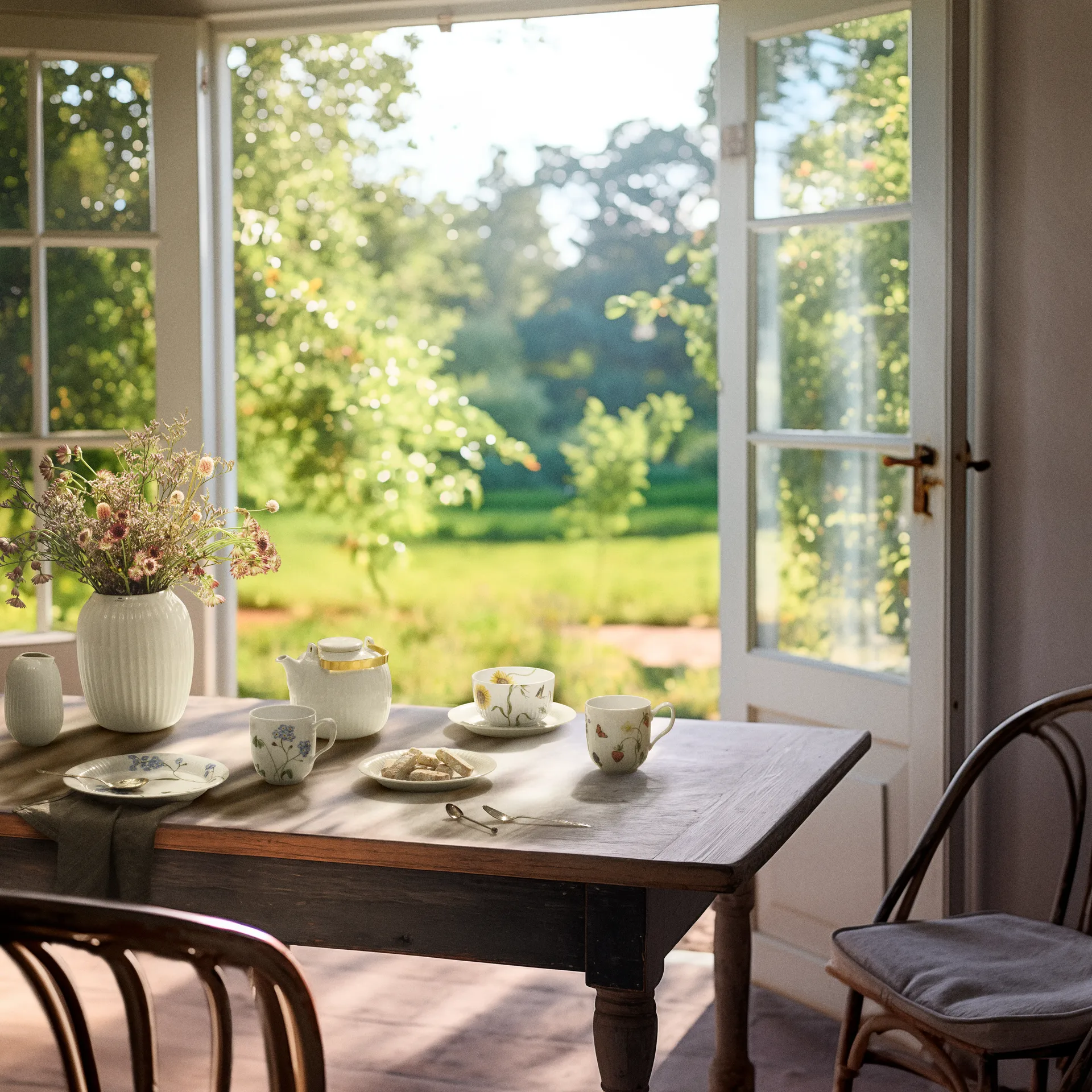 Talerz Hammershøi Summer Ø22 cm, Forget me not Kähler