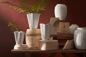 Wazon Hammershøi - Biały, średni 21 cm - Kähler