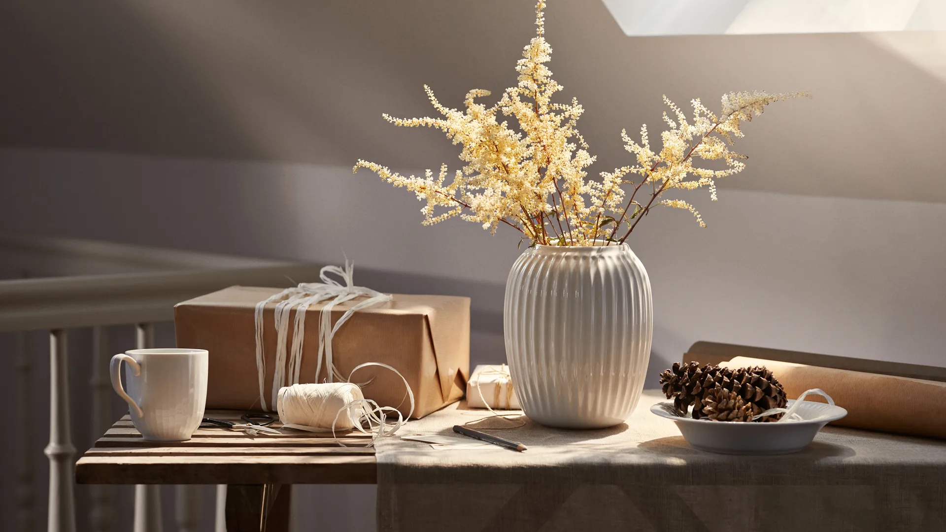 Wazon Hammershøi - średni, Biały Kähler