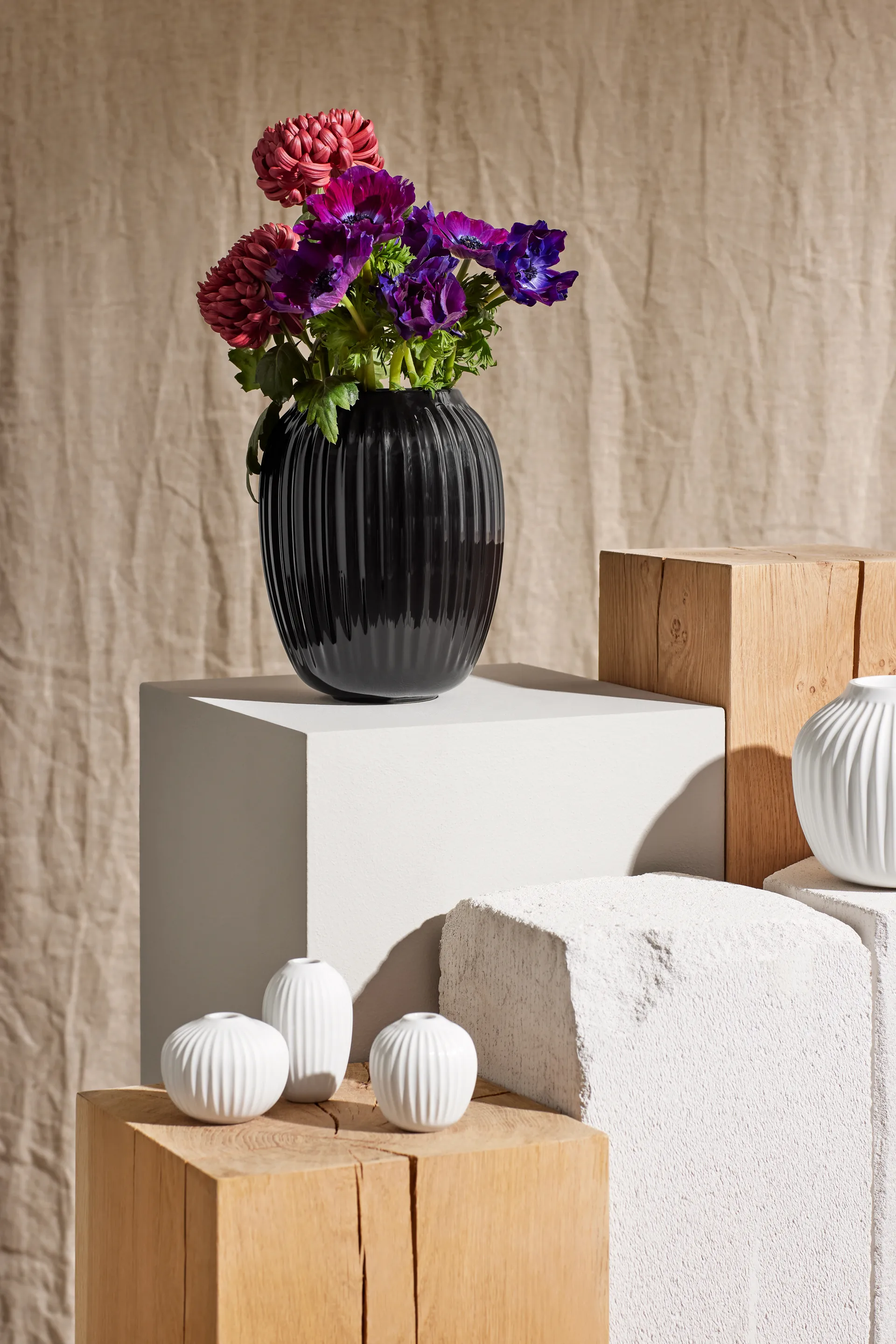 Wazon Hammershøi - średni, Czarny Kähler