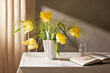 Wazon Hammershøi Unfold - Biały, 20,5 cm - Kähler