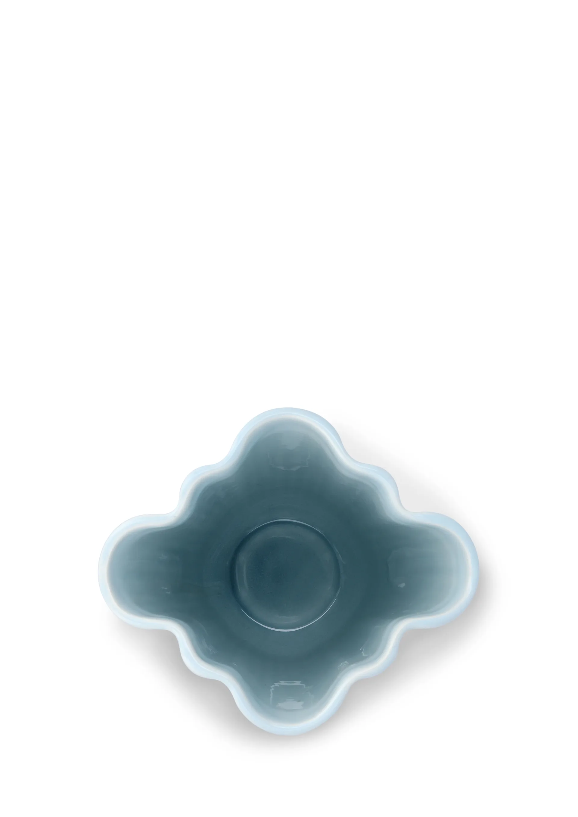 Wazon Hammershøi Unfold, Niebieski, 20,5 cm Kähler