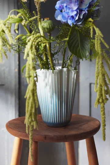 Wazon Hammershøi Unfold - Niebieski, 20,5 cm - Kähler