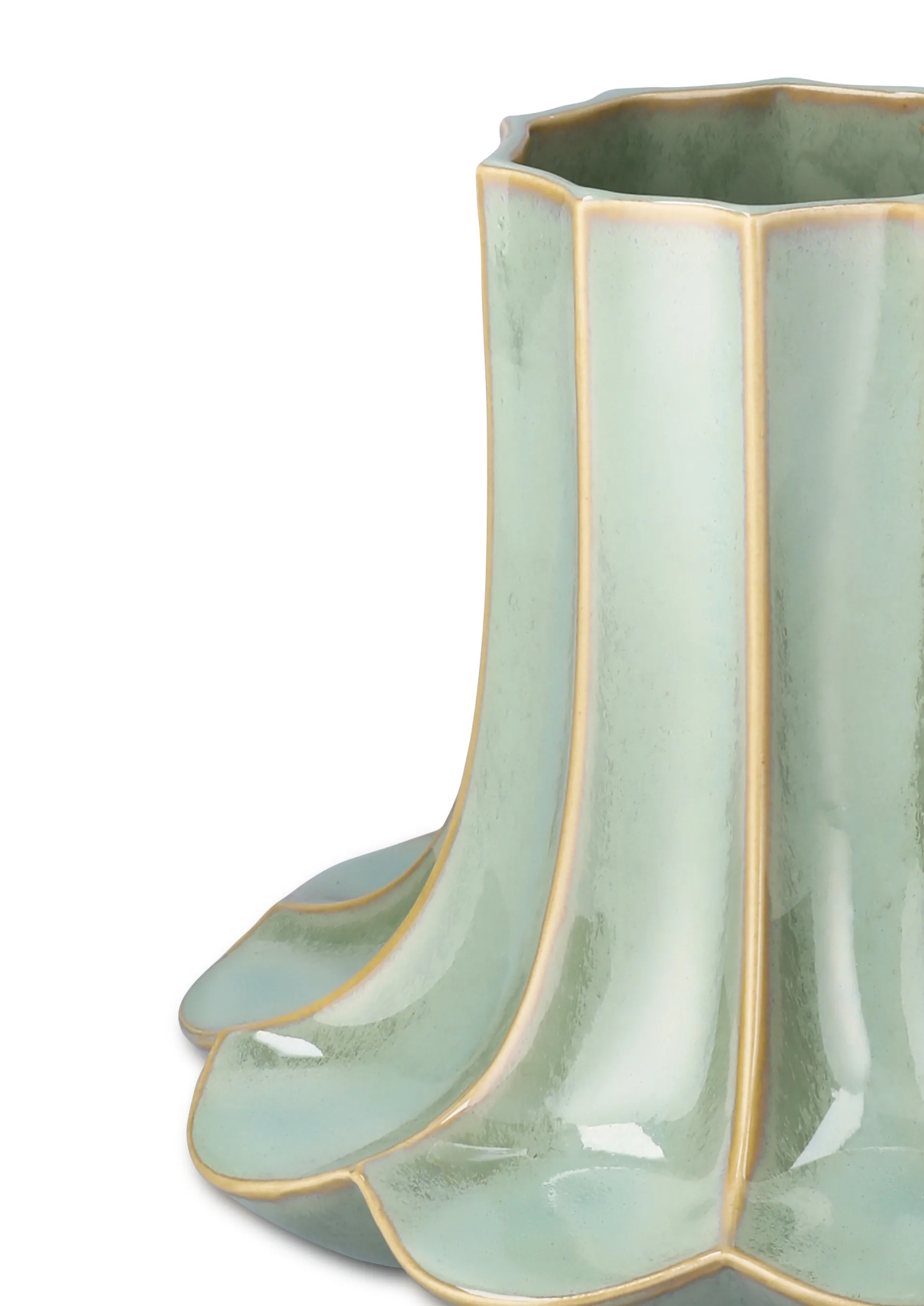 Wazon Kantarell, Zielony, 20,5 cm Kähler