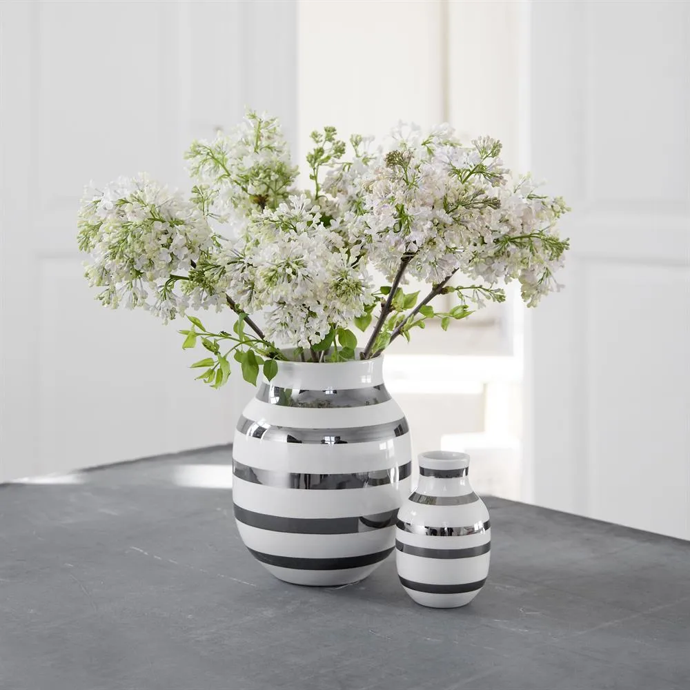 Wazon Omaggio srebrny, mały Kähler