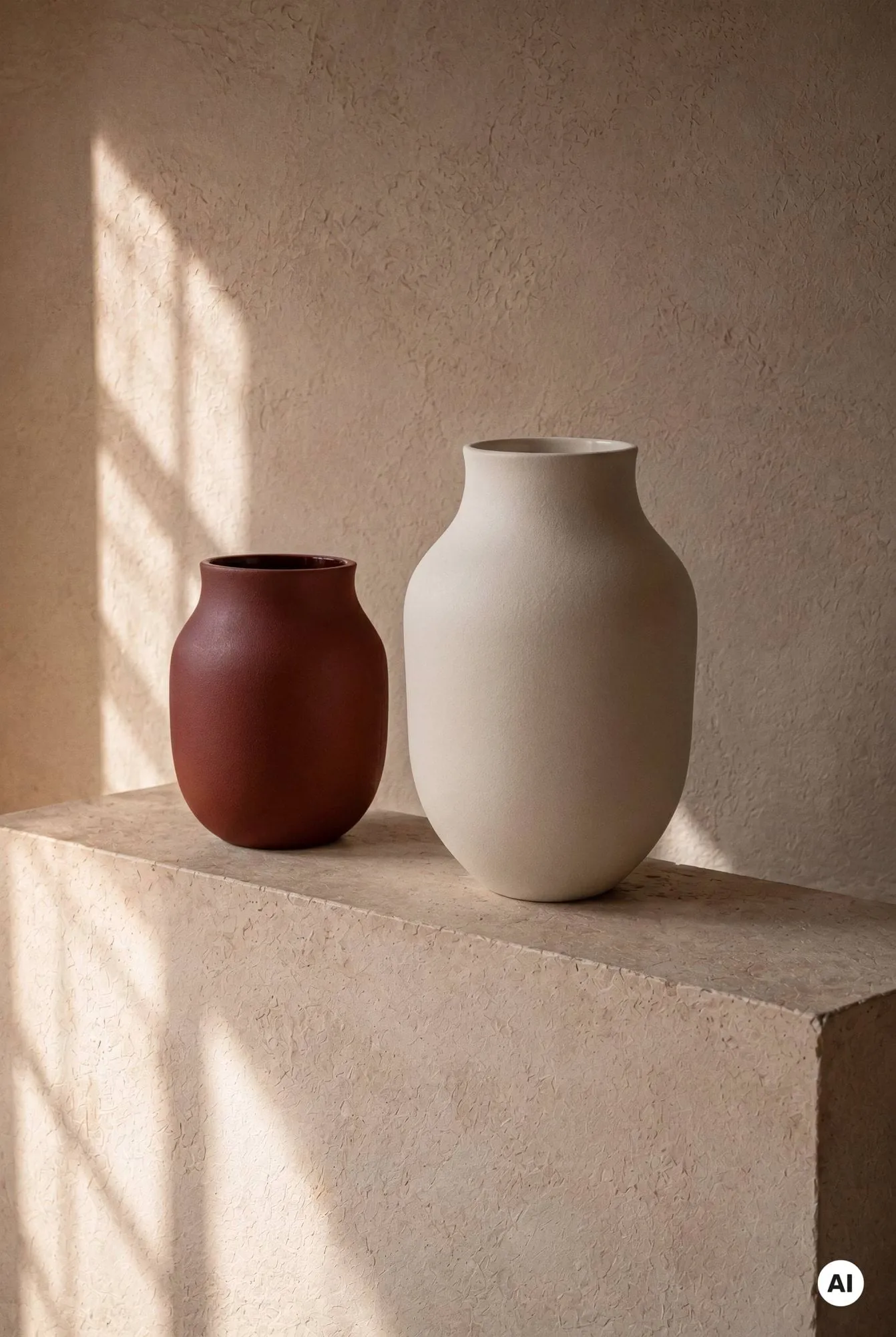 Wazon Studio Omaggio, Bordowy, 20 cm Kähler