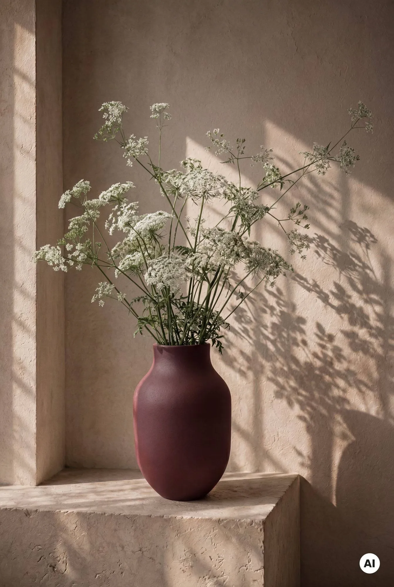 Wazon Studio Omaggio, Bordowy, 31 cm Kähler