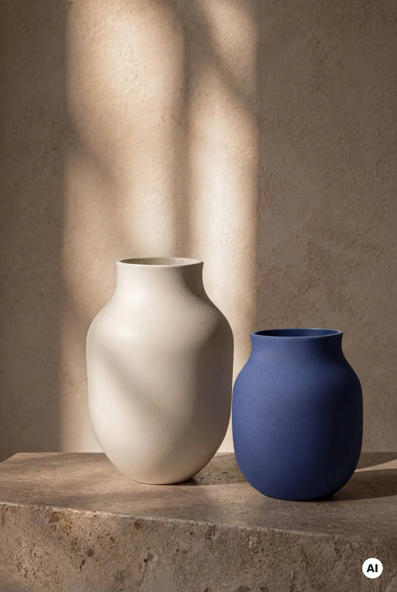 Wazon Studio Omaggio, Niebieski, 20 cm Kähler