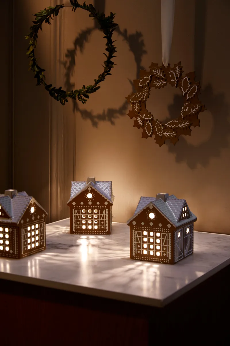 Wianek świąteczny Gingerbread Ø18.5 cm, Brązowy Kähler