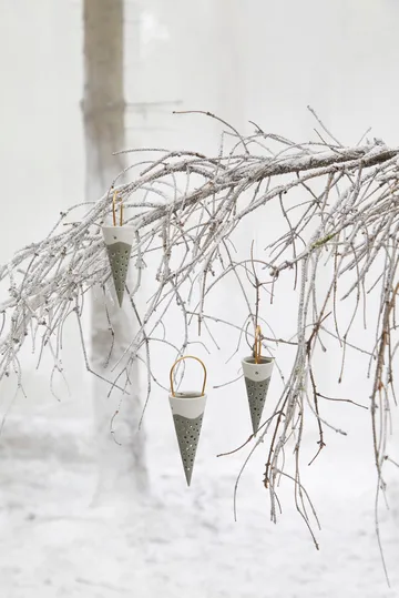 Zawieszka świąteczna Nobili, rożek 18 cm - Zielony - Kähler