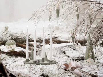 Zawieszka świąteczna Nobili, rożek 18 cm - Zielony - Kähler