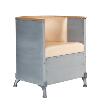 Fotel Aluminium Etch - Tärnsjö natural-etch aluminium-buk - Källemo