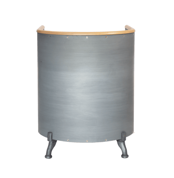 Fotel Aluminium Etch - Tärnsjö natural-etch aluminium-buk - Källemo