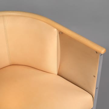 Fotel Aluminium polerad - Skóra Tärnsjö natural – buk - Källemo