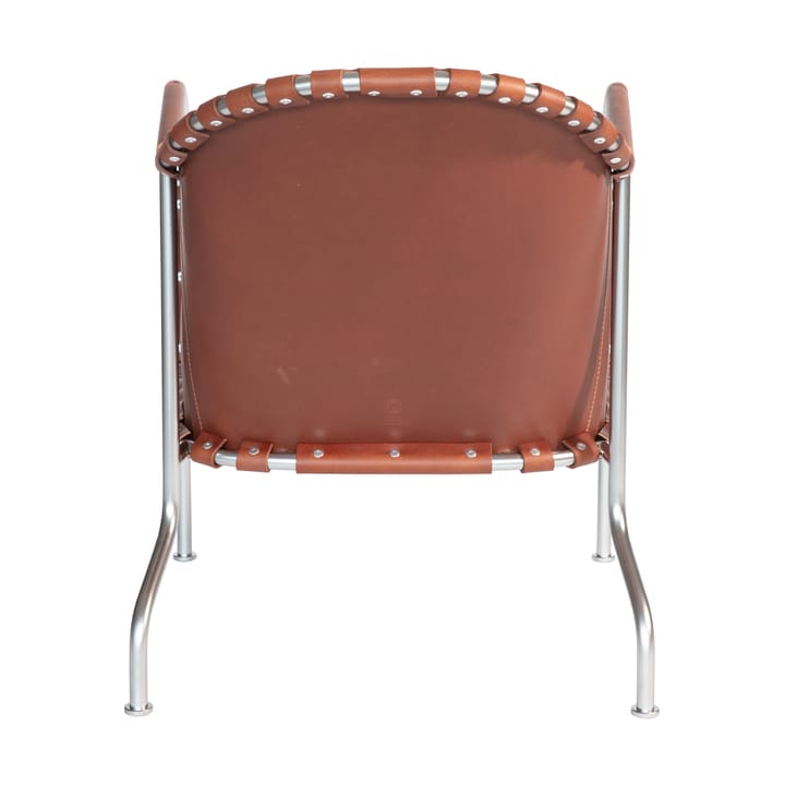 Fotel Bruno, Skóra brązowa vintage-mat chrome Källemo