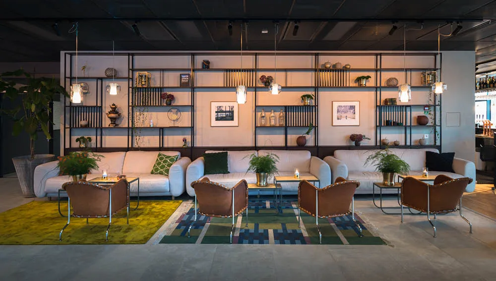 Fotel Bruno, Skóra pełnoziarnista koniak – chrom Källemo