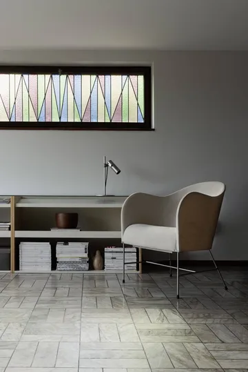 Fotel El Novillero - Skóra Nubuck 501-matowy chromowany stelaż - Källemo