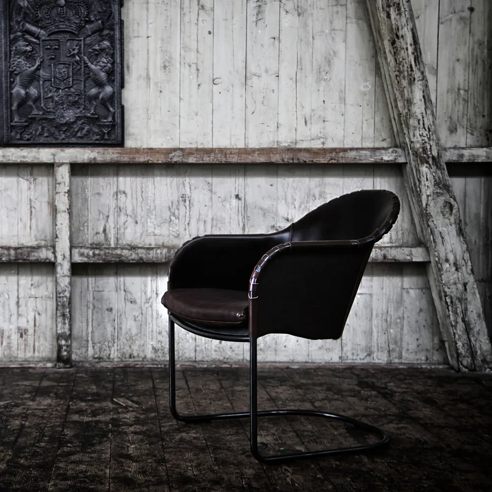 Fotel Ingo, Czarny – miedź Källemo