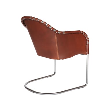 Fotel Ingo V.I.P - Skóra brązowa vintage – chrom matowy - Källemo
