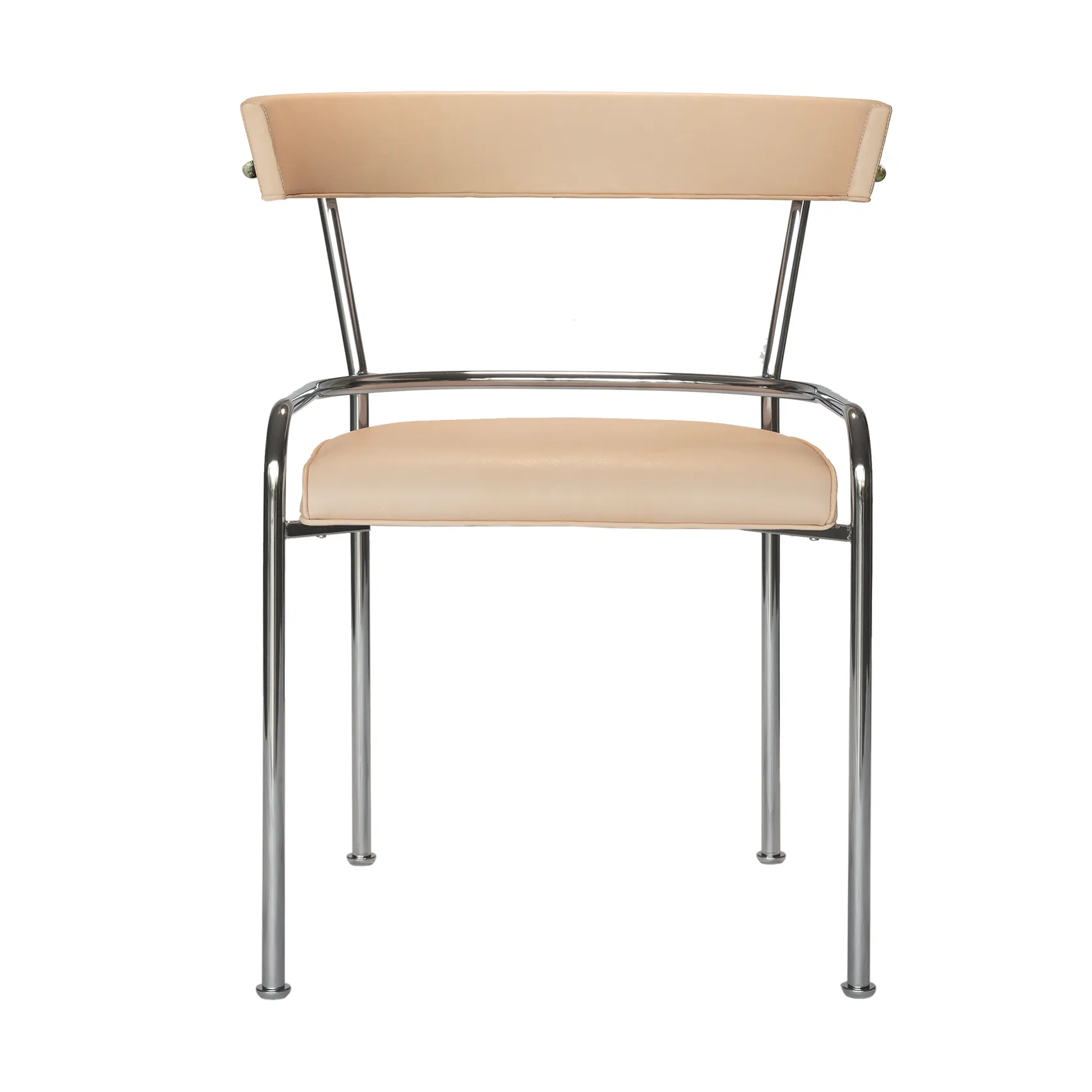 Fotel z podłokietnikami GA-1, Elmo Vegeta skóra-chrom Källemo