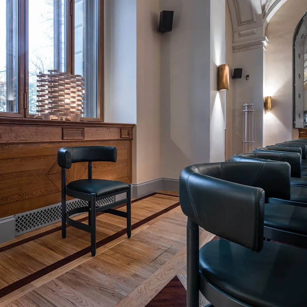 Krzesło Botero, Skóra Tärnsjö 8420 zielona - zielony stelaż jesionowy Källemo