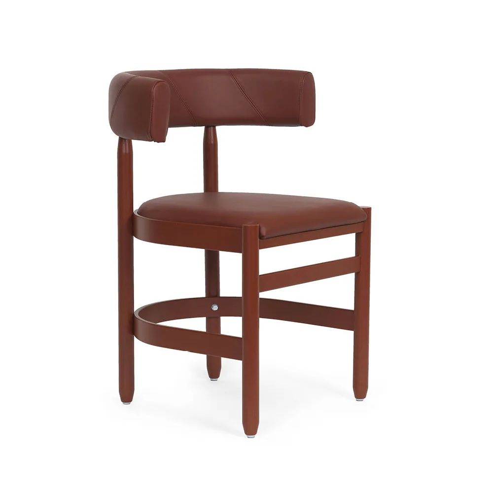 Krzesło Botero, Tärnsjö czerwony - czerwony stelaż jesionowy Källemo