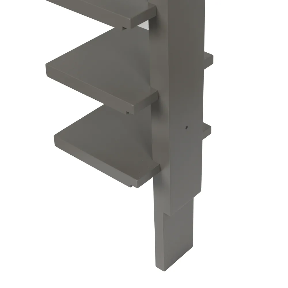 Półka ścienna Pilaster, Bejcowana na szaro Källemo