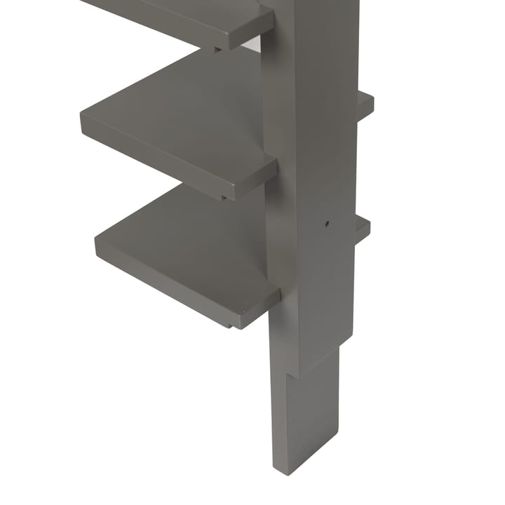 Półka ścienna Pilaster, Bejcowana na szaro Källemo