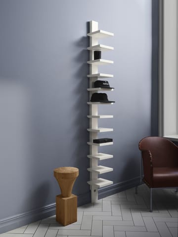 Półka ścienna Pilaster - Kremowy wysoki połysk - Källemo