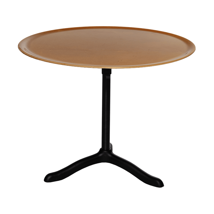 Stolik kawowy Cassis Ø47 cm - Black anodized aluminum-birch - Källemo