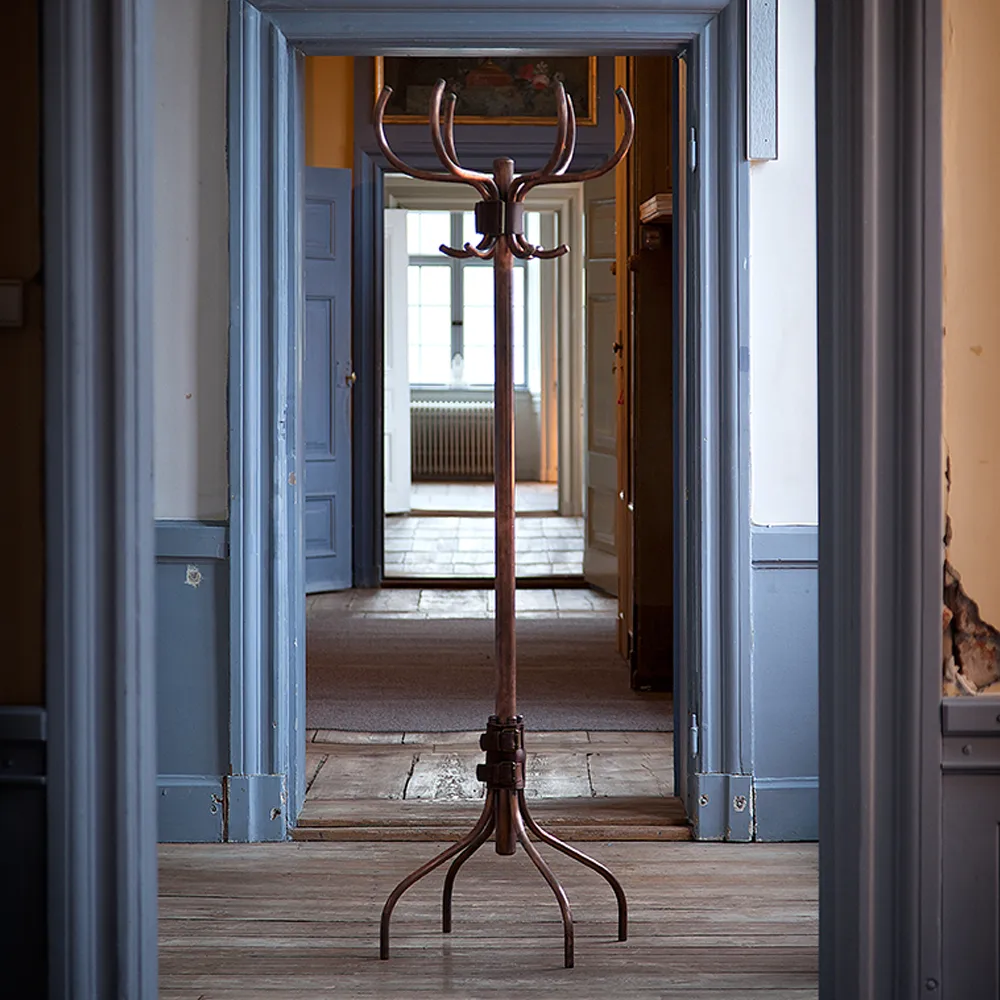 Wieszak na ubrania Babe , Niebieski-czarny – pasek skórzany Källemo