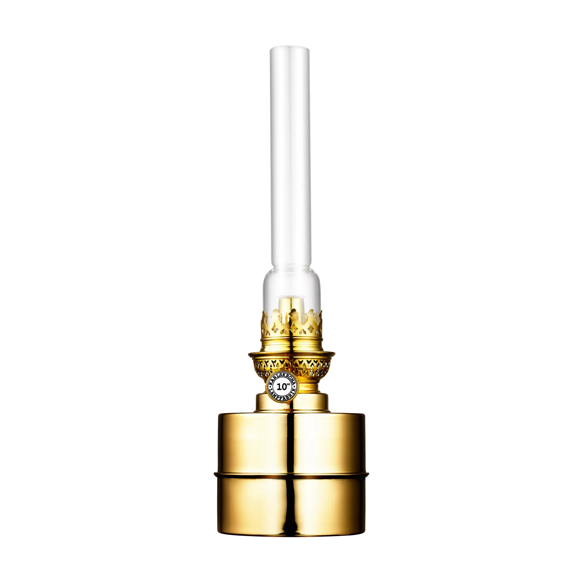 Lampa naftowa, mosiądz Karlskrona Lampfabrik