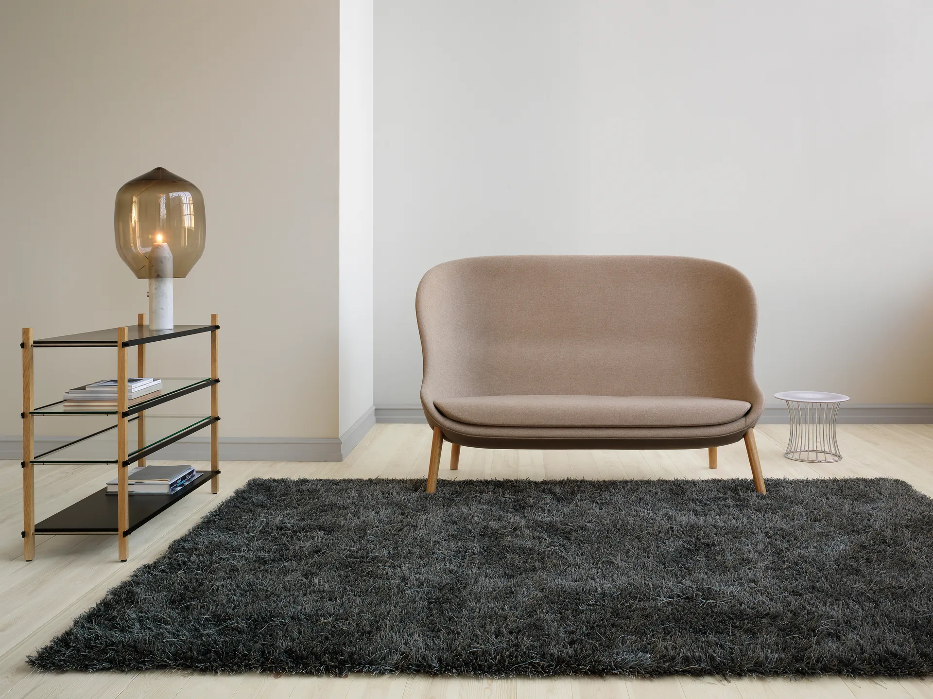 Dywan Moss 200x300 cm, Nickel grey Kasthall