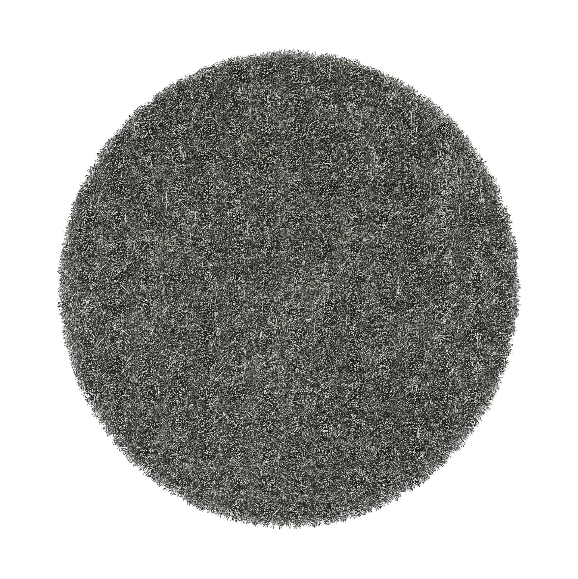 Dywan okrągły Moss Ø240 cm, Nickel grey Kasthall