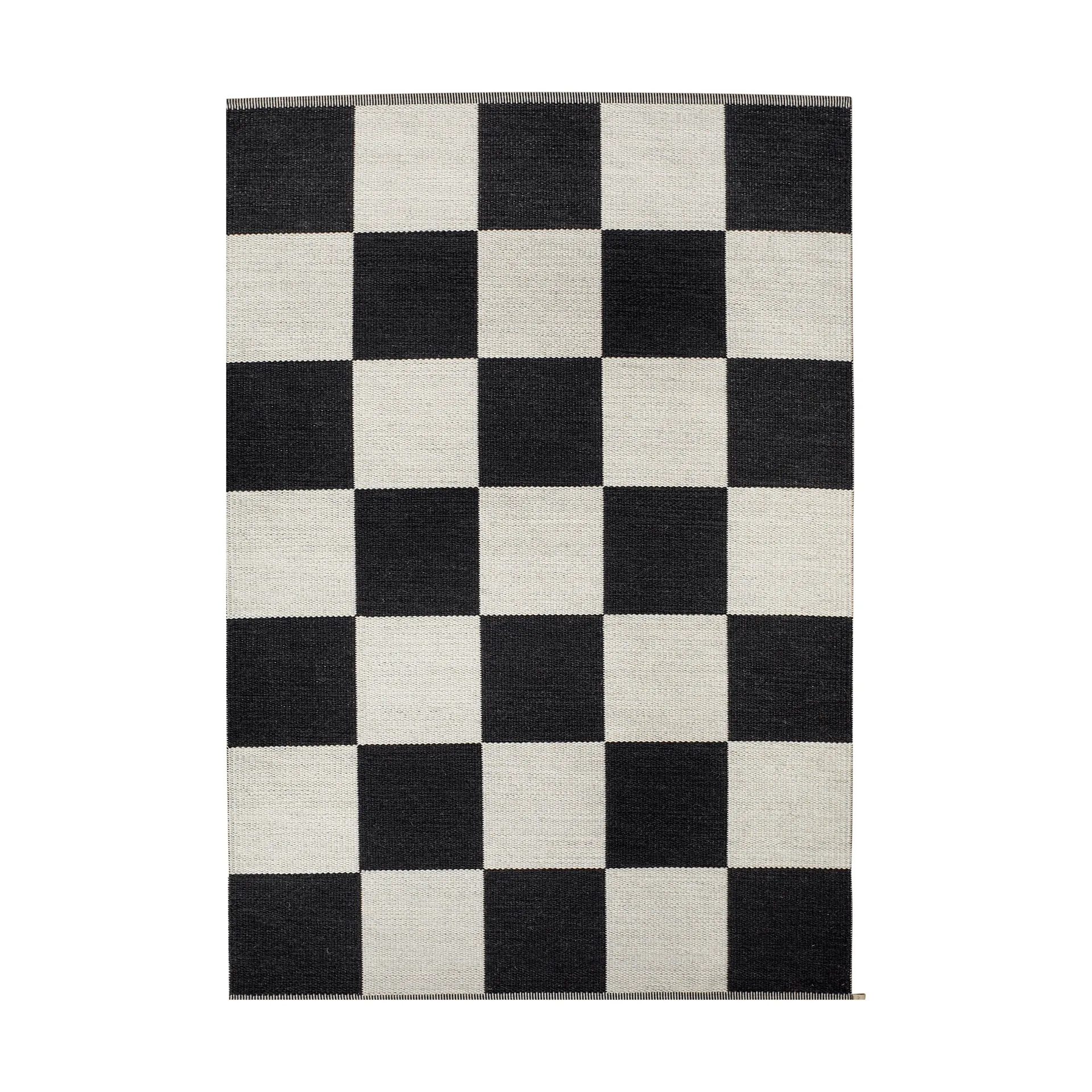Mata Checkerboard Icon, 554 Midnight black, 200x300 cm Kasthall