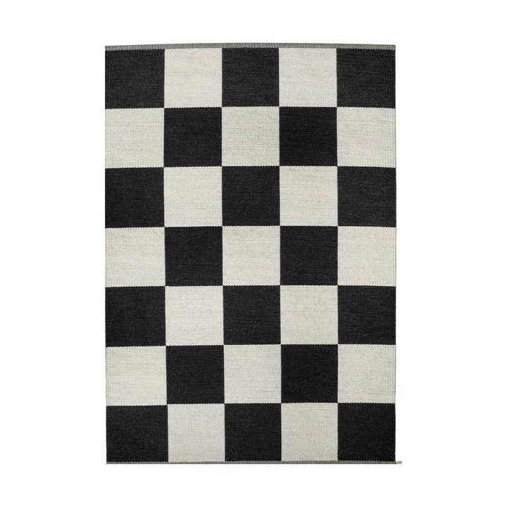 Mata Checkerboard Icon - 554 Midnight black, 200x300 cm - Kasthall