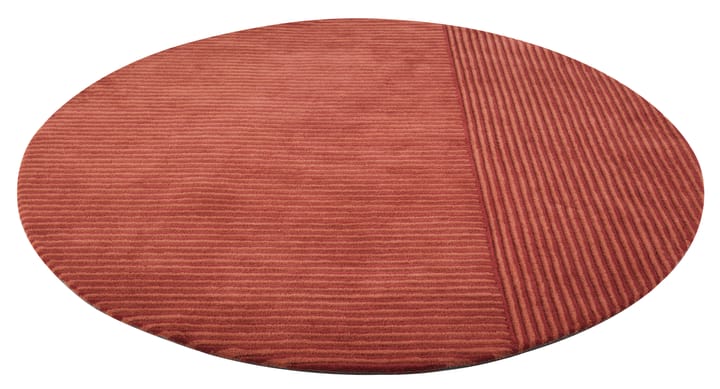 Dunes Straight dywan okrągły , dusty red, 220 cm Kateha