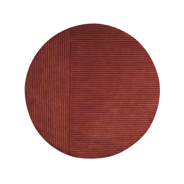 Dunes Straight dywan okrągły  - dusty red, 220 cm - Kateha