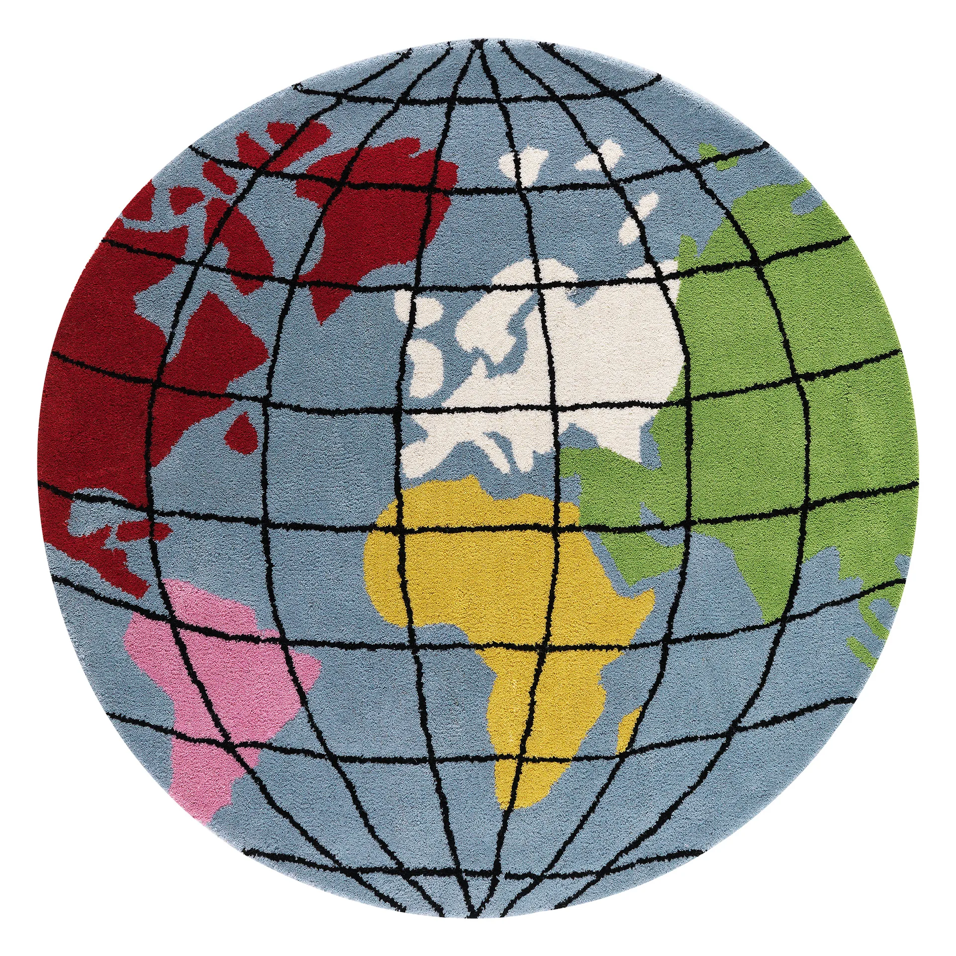 Dywan Earth Ø130 cm, Niebieski Kateha