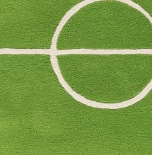 Dywan Football  - zielony 120 x 180 cm - Kateha