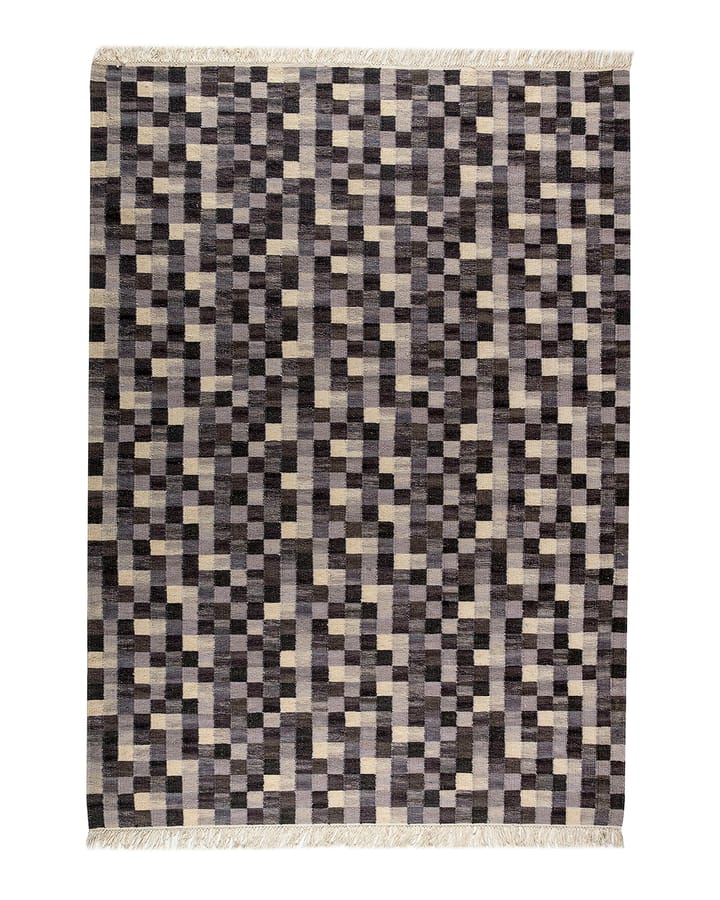 Dywan ręcznie tkany Small box, szary - 350x250 - Kateha